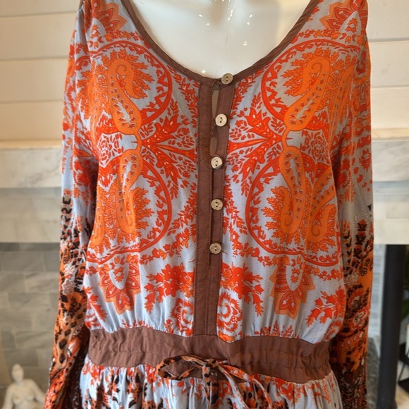 Miss Me Multiclored Paisley Print Boho Dress Size Small - Picture 4 of 14